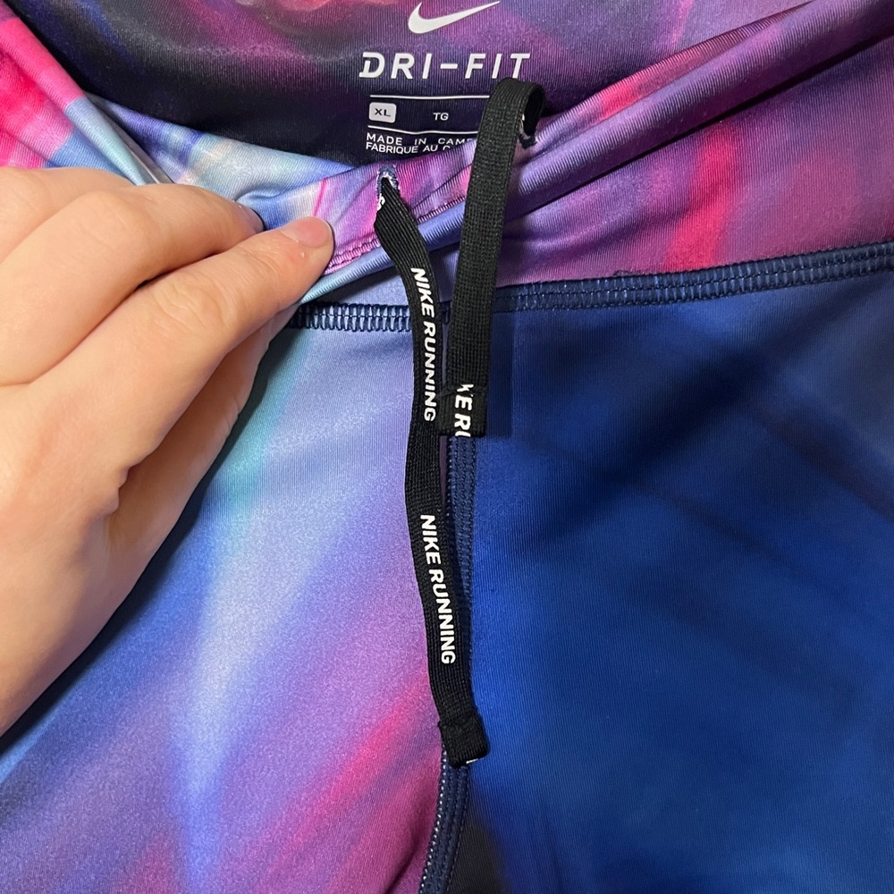 Nike Dri-Fit Running Leggings Cropped Women Size XL - Picture 3 of 6
